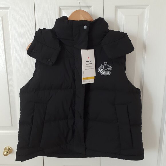 ⭐️HOST PICK⭐ Lululemon X Vancouver Canucks: Ladies Wunder Puff Cropped Orca Vest - Picture 6 of 16